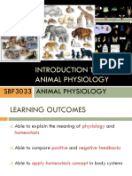 Introduction To Animal Physiology