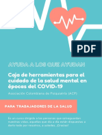 Herramientas para El Cuidado de La Salud Mental de Los Trabajadores de La Salud - Media Alta Sin Marca