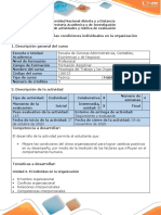 Guía de Actividades y Rúbrica de Evaluación - Paso 3 - Conocer Las Condiciones Individuales en La Organización