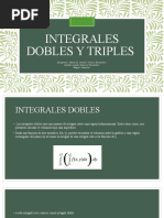 Integrales Dobles y Triples