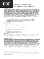 Biosensors and Instrumentation: Lecture 1: Introduction To Chemical Sensors & Biosensors