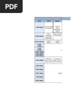 Itinerario Semanal