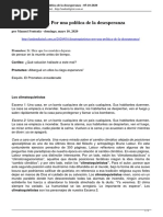 Climatoquietistas Por Una Politica de La Desesperanza