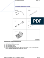 Renewing Valve Stem Oil Seals With Cylinder Head Installed: Special Tools and Workshop Equipment Required