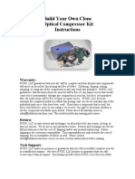 Build Your Own Clone Optical Compressor Kit Instructions: Warranty