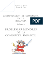 Modificación de Conducta en La Infancia Vol. 1 Problemas Menores de La Conducta Infantil - Beatrice Ashen y Ernest Poser PDF