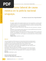 Ausentimos Laboral Causa Medica Policia Nacional Uruguaya PDF