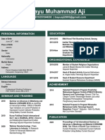 Bayu Muhammad Aji - Curriculum Vitae