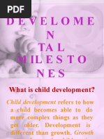 Developmental Milestones