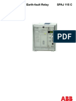 Restricted Earth-Fault Relay Spaj 115 C: Product Guide