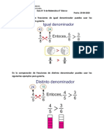 Guía 8 Comparación de Fracciones