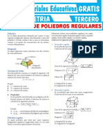 Ejercicios de Poliedros Regulares Recta para Tercer Grado de Secundaria