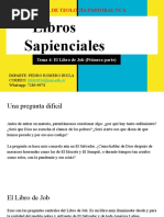 Sapienciales - Tema 4. Job Primera Parte