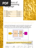 Evolution of Programming Language