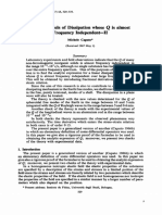 Linear Models Dissipation Whose Is Almost Frequency Independent-I1