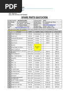 Spare Parts Quotation: Jubaili Bros