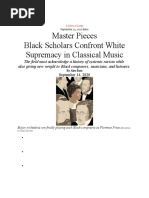 Alex Ross Master Pieces Black Scholars Confront White Supremacy in Classical Music Sept 2020 New Yorker