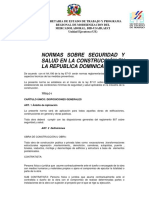 Normas de Seguridad para La Construccion en RD PDF