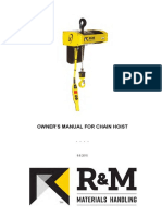 Owner'S Manual For Chain Hoist: English Original Instructions