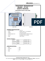 Tap Position Transducer Model: Tc-02 User'S Manual: Instrument Front & Side View