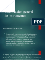 Clasificación General de Instrumentos