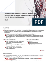 Workshop 19 - Bucket Excavator (Nested Motions and DEM-FEA Coupling in Workbench) Part B: Mechanical Coupling R4.3