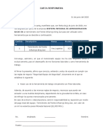 Carta Responsiva Equipo de Seguridad