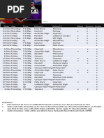 High School Football Schedule - Oct 22 - Dec 4 Rev Oct 13