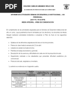 Informe - Semana de Desarrollo Institucional