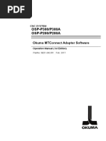 Osp-P300/P300A Osp-P200/P200A: Okuma Mtconnect Adapter Software