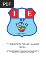 PROYECTO DE ALFABETIZACIÓN DIGITAL Saywite