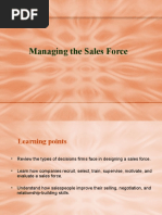 Managing The Sales Force