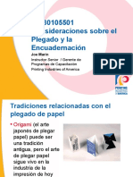 Consideraciones Sobre El Plegado y La Encuadernación