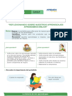 Ficha de Jornada de Reflexion 5° Secundaria Ciencia y Tecnologia