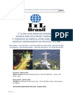 1o CONGRESSO DA AMÉRICA LATINA SOBRE ANÁLISE DE NEGÓCIO E GERENCIAMENTO DE PROJETOS - IIL E IBM