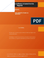 Delito Contra La Confianza y La Buena Fe en Los Negocios