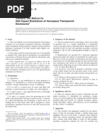 Hail Impact Resistance of Aerospace Transparent Enclosures: Standard Test Method For