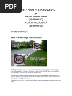 Traffic Sign Classification: BY Qasim Lakdawala (19BT04020) Husain Kalolwala (19BT04016)