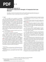 ASTM D-5102 Unconfined Compressive Strenght of Soil-Lime Mixtures