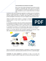 Almacenamiento de Baterias en Paneles Solares