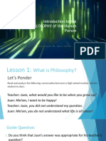 Lesson 1 What Is Philosophy