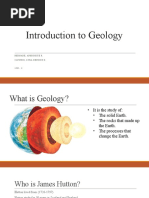 Introduction To Geology: Bernabe, Aphrodite R. Catubig, Lyka Denisse D