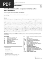 A Model For Calculating Bottom-Hole Pressure From Simple Surface Data in Pumped Wells