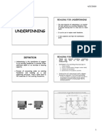 Settlement of An Existing Structure Due To