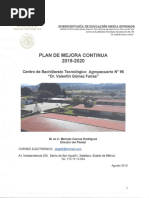 Cbta 96/ Plan de Mejora 2018-2019