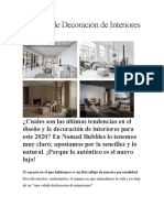 8 Estilos de Decoración de Interiores