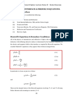 Dielectric Interface & Fresnel'S Equations