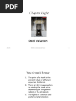 Chapter Eight: Stock Valuation