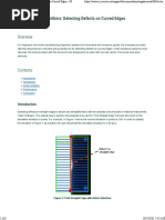 Detecting Defects On Curved Edges