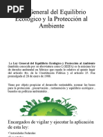 Ley General Del Equilibrio Ecológico y La Protección